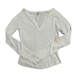 Free People white long sleeve